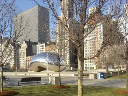 Press kit | 2707-01 - Press release | EcoTrio® Commercial Recycling Bins - EcoTrio®, LLC - Industrial Design -  EcoTrio® "The Millennium" Commercial Recycling Bin with the Bean -  Millennium Park, Chicago (US Pat. No. D566 364 © 2008 ecotrio®, llc) - Photo credit: Deborah Kang