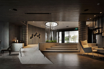 Green Places Community Clubhouse Press kit | 2213-01 - Press release | Green Places Community Clubhouse - Chain 10 Urban Space Design - Commercial Interior Design - Entrance Lobby - Photo credit: Kuo-Min Lee