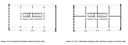 Press kit | 2339-01 - Press release | PATCH22, a Highrise in Wood, Wins the WAN 2016 Residential Award - FRANTZEN et al - Residential Architecture -  ﻿The high-rise section of the 5400m2 building can be converted from  commercial space into residential space and vice versa without any  changes<br>being needed to the structure. The storeys, which shift in  and out in a playful manner, can be used as large loft apartments of up  to 540m2 with<br>huge balconies, as up to eight smaller apartments or as  open office space covering the entire floor thanks to the lack of  structural division walls,<br>the generous storey height of 4m and the  high floor load of 4kN. Apartments can be subdivided or merged, and the  division into apartments will<br>remain flexible in the future.  - Photo credit: FRANTZEN et al<br>