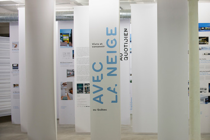 Press kit | 763-14 - Press release | 'Vivre et concevoir avec la neige au Québec' - Maison de l'architecture du Québec - Event + Exhibition - 