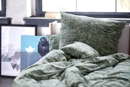 Press kit | 2502-01 - Press release | Augmented Reality Bed Sheets - Hayka - Product - Hay bedding - Photo credit: Piotr Miazga