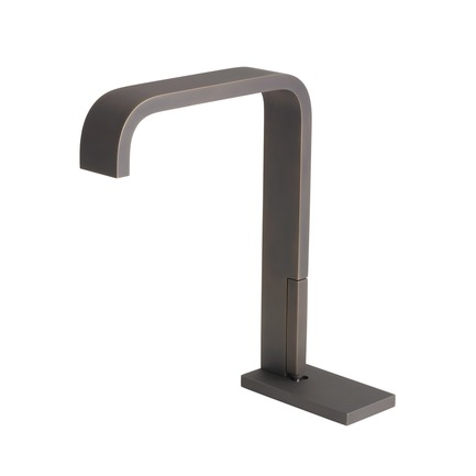 Press kit | 2505-01 - Press release | Innovative Belgian Faucet Design - Co.Studio - Product - Bathroom faucet in bronze<br> - Photo credit: Bernard Gauthier<br>