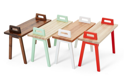 Press kit | 2391-01 - Press release | Us & Coutumes Sets New ‘Benchmark’ with its Modifiable and Customizable Urban Living Designs - Us & Coutumes - Industrial Design -  A selection of several wood-colors combination that can be purchased on Us & Coutumes website.  - Photo credit: Jean-Sébastien Dénommé