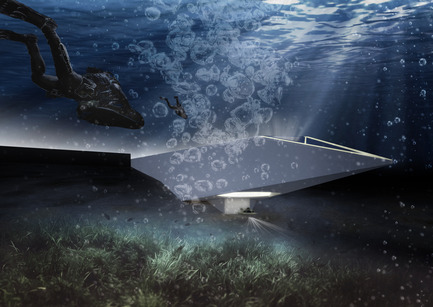 DMMRC – Dubai Maritime Museum & Research Centre Press kit | 2234-01 - Press release | DMMRC – Dubai Maritime Museum & Research Centre - Studio Niko Kapa - Institutional Architecture - Underwater view - Photo credit: Studio Niko Kapa