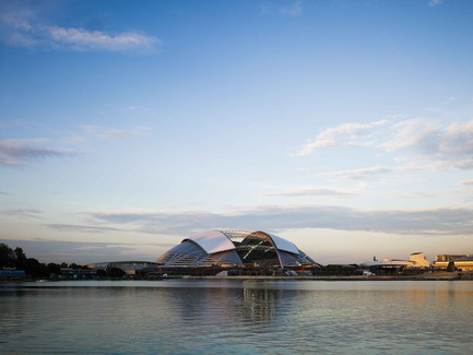 Press kit | 2186-01 - Press release | Singapore National Stadium - Arup Associates - Institutional Architecture -   With an elegant 312m dome Singapore's new stadium is the largest free spanning dome in the world   - Photo credit:  Christian Richters 