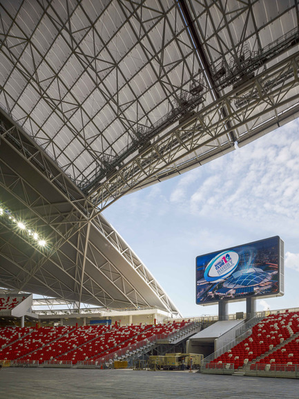 Press kit | 2186-01 - Press release | Singapore National Stadium - Arup Associates - Institutional Architecture -  Elite-level sports functionality as well as every-day use are both key drivers for the new National Stadium design  - Photo credit:  Christian Richters 