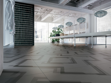 Press kit | 1177-03 - Press release | An incredible maze of ideas and creativity: Labyrinth by Giulio Iacchetti - Ceramiche Refin S.p.A. - Product - Labyrinth Angle Slate 60x60 - Photo credit: Ceramiche Refin S.p.A.