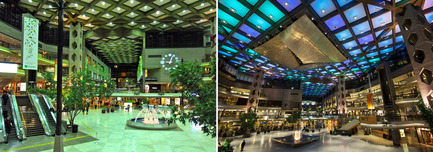 Press kit | 621-20 - Press release | A Dynamic NewLighting Signature for Complexe Desjardins - Lightemotion - Lighting Design -  Complexe Desjardins - Retail Concourse - Before and After   - Photo credit: LIghtemotion 