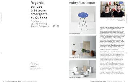 Press kit | 611-23 - Press release | Index-Design launches the 9th annual Guide – 300 Addresses to Design and Renovate - Index-Design - Edition - This Year's Up-and-Coming Quebec Designers - Photo credit: Index-Design