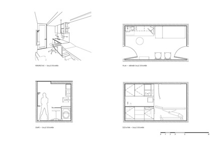 Press kit | 1142-04 - Press release | Clinique D diaphane: Light Therapy - L. McComber - Commercial Interior Design - Examination rooms plan - Photo credit: L. McComber