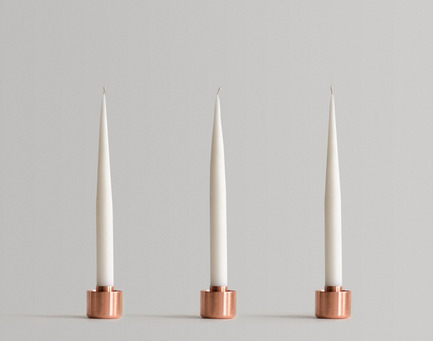 Objetik: An Online Space for Quebec Design Press kit | 2141-01 - Press release | Objetik: An Online Space for Quebec Design - Objetik - Industrial Design - Copper Candle Holder - Photo credit: Aubry / Levesque
