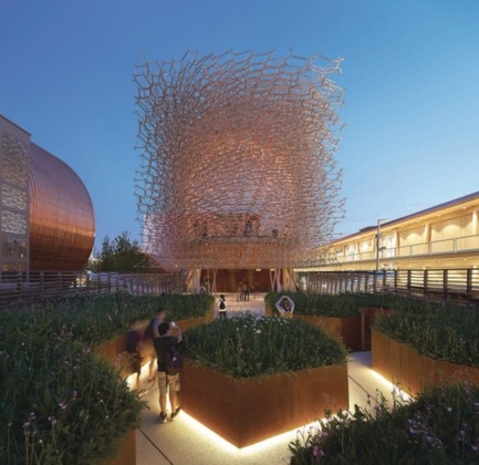 Press kit | 1071-03 - Press release | Architizer Announces 2016 A+Awards Winners - Architizer - Competition - UK Pavilion, Milan Expo 2015 by Wolfgang Buttress, Jury and Public<br>Winner, Pavilions - Photo credit: Architizer