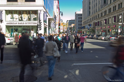 Press kit | 562-63 - Press release | Lancement d’un concours de design pour la mise en valeur du chantier de la rue Sainte-Catherine - Bureau du design - Ville de Montréal - Design urbain - Concours de design Vivre le chantier Sainte-Cath - Photo credit: Hugo-Sebastien Aubert