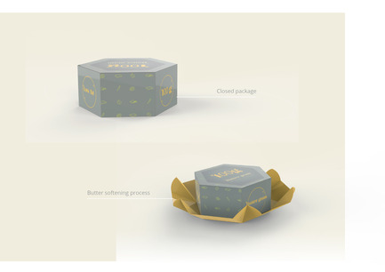 Press kit | 2472-01 - Press release | Award Winning Product Package Design: Butter gram - Axiom Consulting - Product - Origami based Design<br> - Photo credit: Team Axiom<br>