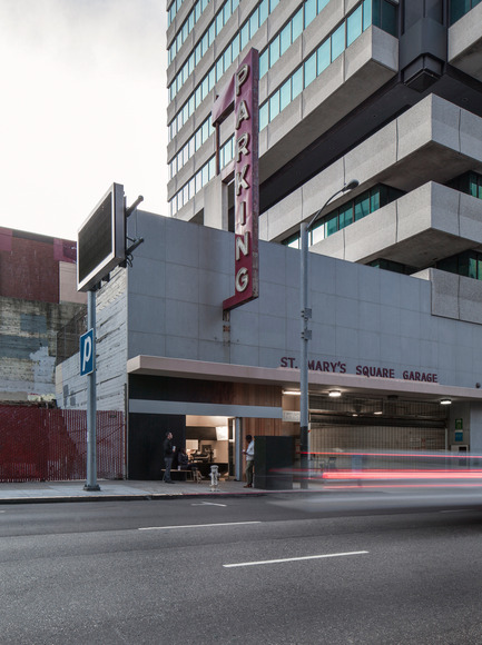 Press kit | 1771-01 - Press release | Coffee Bar Revitalizes Area - jones | haydu - Commercial Architecture - View from across Kearny Street - Photo credit: Art Gray