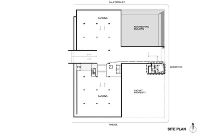 Press kit | 1771-01 - Press release | Coffee Bar Revitalizes Area - jones | haydu - Commercial Architecture - Site Plan - Photo credit: jones | haydu