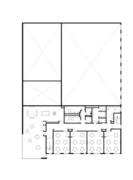 Team A receives AIA Chicago Distinguished Building Award for By The Hand Club For Kids Press kit | 1999-01 - Press release | Team A receives AIA Chicago Distinguished Building Award for By The Hand Club For Kids - Team A - Institutional Architecture - Second Floor Plan - Photo credit: TEAM A