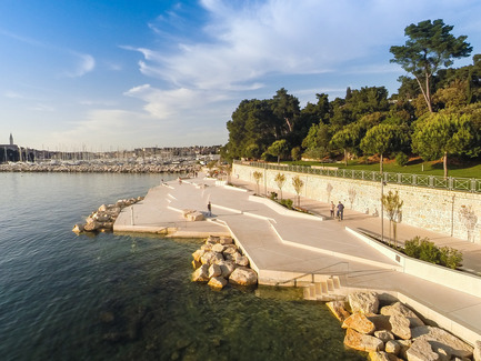 Press kit | 809-15 - Press release | ﻿Azure announces the finalists of the fifth annual AZ Awards - Azure Magazine - Competition - Landscape Architecture: 3LHD: Mulini Beach, Rovinj, Croatia<br> - Photo credit:  AZ Awards 2015