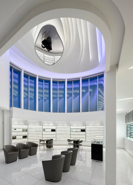 Press kit | 1845-01 - Press release | Ontario's top interior designers celebrated at the 2015 ARIDO Awards gala - Association of Registered Interior Designers of Ontario (ARIDO) - Commercial Interior Design - Finch Avenue Optometry - 2015 ARIDO Award of Excellence - Photo credit: Tom Arban<br>