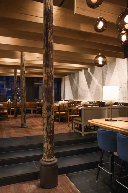 Press kit | 1180-01 - Press release | Ikanos Restaurant - BlazysGérard - Commercial Interior Design - Photo credit:  Jean Longpré 