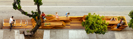 Press kit | 1562-01 - Press release | Sunset Parklet receives Special Recognition in Urban Design Award - INTERSTICE Architects - Urban Design - Photo credit: Cesar Rubio