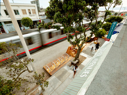 Press kit | 1562-01 - Press release | Sunset Parklet receives Special Recognition in Urban Design Award - INTERSTICE Architects - Urban Design - Photo credit: Cesar Rubio