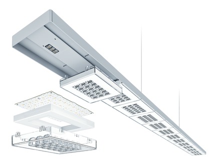 Press kit | 1659-01 - Press release | Luminaire manufacturer Zumtobel wins three Red Dot Design awards - Zumtobel Lighting GmbH - Product - Cutting-edge LED technology is harnessed to provide glare-free office lighting with maximum visual comfort. - Photo credit:  Zumtobel 