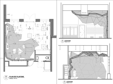 Press kit | 760-10 - Press release | Reinventing a walk on the bottom of the sea - Jean de Lessard, Designers Créatifs - Commercial Interior Design - Glass details - Photo credit: Jean de Lessard, Designers Créatifs