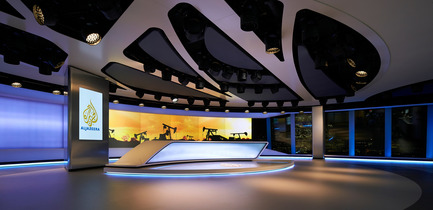 Press kit | 1109-07 - Press release | Veech x Veech designs one of the world’s most advanced production studios for Al Jazeera in The Shard, London - Veech x Veech - Commercial Architecture - Al Jazeera in The Shard, London - Photo credit: ©Hufton + Crow