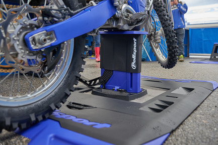 Press kit | 2468-01 - Press release | Foldable Lift Bike Stand - Polisport Plásticos SA - Product - Foldable Bike Stand paddock  - Photo credit: Polisport Plásticos SA