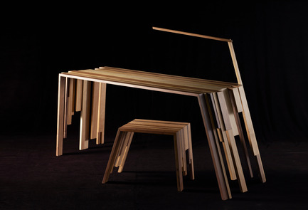 Make art objects part of your decor Press kit | 1691-01 - Press release | Make art objects part of your decor - Barda - Product - Hashtag Desk - Photo credit: Atelier Jérôme Dayot