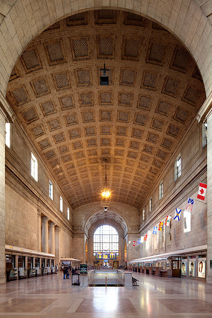 Press kit | 612-09 - Press release | Julia Gersovitz receives the Harley J. McKee Award - Fournier, Gersovitz, Moss, Drolet et associés architectes (FGMDA) - Institutional Architecture -    Great Hall, Union Station Revitalization Project, Toronto, with NORR<br>    - Photo credit: Francis Tousignant, FGMDA