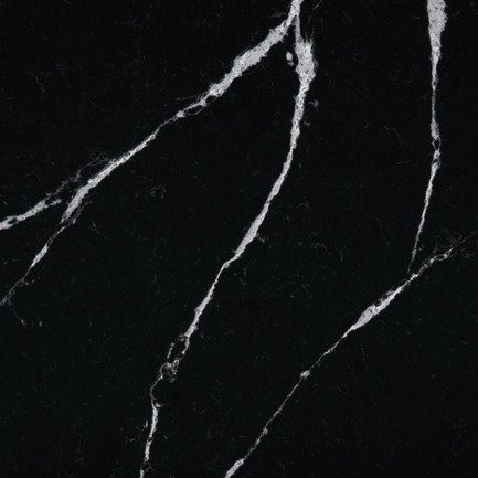 Press kit | 2349-01 - Press release | Silestone Unveils Eternal Collection with new N-Boost Technology - Cosentino - Product - Slab swatch of Silestone by Cosentino's Eternal Marquina<br> - Photo credit: Cosentino