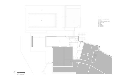 Press kit | 1572-01 - Press release | Prince Philip Residence - Thellend Fortin Architectes - Residential Architecture - garden level floor plan - Photo credit: Thellend Fortin Architectes