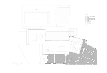 Press kit | 1572-01 - Press release | Prince Philip Residence - Thellend Fortin Architectes - Residential Architecture - ground floor plan - Photo credit: Thellend Fortin Architectes