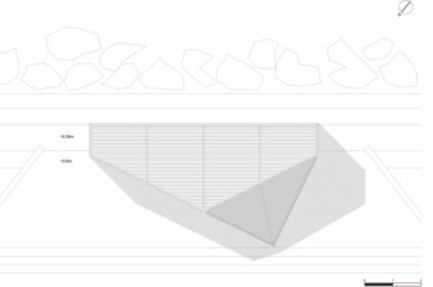 Press kit | 982-19 - Press release | «Breath Box» - Installation éphémère pour le Festival des Architectures Vives à La Grande Motte - NAS architecture - Art - Plan du site<br> - Photo credit: NAS architecture
