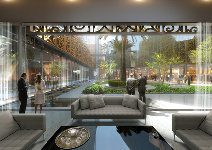 Press kit | 1188-03 - Press release | New Algerian Parliament - Bureau Architecture Méditerranée - Institutional Architecture -  People’s National Assembly - Republic of Algeria<br>View of the Garden - Patios<br>  - Photo credit: Bureau Architecture Méditerranée