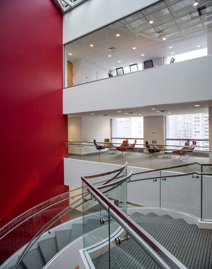 Press kit | 1204-01 - Press release | New Fordham Law School by Pei Cobb Freed & Partners to be Dedicated on September 18 - Pei Cobb Freed & Partners - Institutional Architecture - Faculty lounge, eighth floor - Photo credit: Paul Warchol