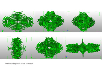 Press kit | 2121-04 - Press release | Lace LED - Margot Krasojević Architects - Lighting Design - Digital model rotation of LACE LED - Photo credit: Margot Krasojević