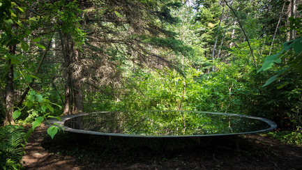 Press kit | 837-08 - Press release | The Gardens of the 15th International Garden Festival seduce visitors - International Garden Festival / Reford Gardens - Event + Exhibition -    ROTUNDA by Citylaboratory [Aurora Armental Ruiz, Stefano Ciurlo Walker]<br>Santiago de Compostela, Spain<br><br>The forest embraces a waterfilled otunda that accumulates pollen and leaves that nourish birds and insects. rom one day to the next, the rotunda brings new life to the garden.<br><br>www.citylaboratory.org<br>    - Photo credit: Louise Tanguay