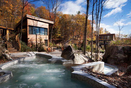 Press kit | 759-02 - Press release | La Source – massage therapy pavilion - Blouin Tardif Architecture-Environnement - Commercial Architecture - Photo credit: Steve Montpetit