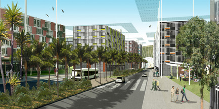 Press kit | 865-04 - Press release | The joint venture exp + Lemay is the winner of the international contest for the new city of El-Menia, Constantine, Algeria - exp + Lemay in consortium - Competition - Photo credit:  Lemay