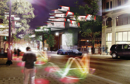 Press kit | 801-06 - Press release | Announce of the results of the urban design ideas contest for the Quartier Latin - Arrondissement de Ville-Marie - Competition - 
MENTION OF THE JURY<br><br>Groupe Leclerc Architecture + Design<br>Pierre Leclerc, architecte<br>LA LOGE
