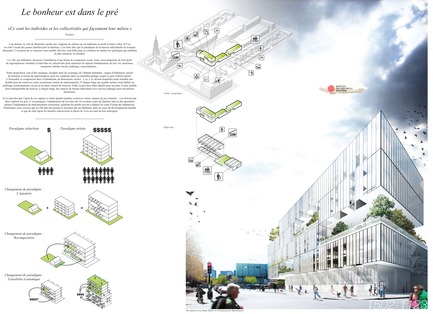 Press kit | 801-06 - Press release | Announce of the results of the urban design ideas contest for the Quartier Latin - Arrondissement de Ville-Marie - Competition - 
 POPULAR ONLINE FAVOURITE <br><br>Atelier Barda/ Patrick Morand<br>Patrick Morand<br>LE BONHEUR EST DANS LE PRÉ
