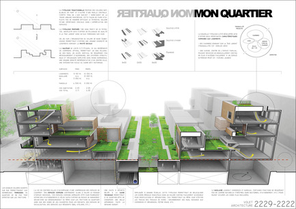 Press kit | 801-06 - Press release | Announce of the results of the urban design ideas contest for the Quartier Latin - Arrondissement de Ville-Marie - Competition - 
WINNER<br><br>Poncelet-Boucher<br>Éric Boucher<br>MON QUARTIER<br>
