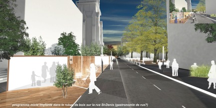 Press kit | 801-06 - Press release | Announce of the results of the urban design ideas contest for the Quartier Latin - Arrondissement de Ville-Marie - Competition - WINNER<br><br>Maxime Gagné Architecte<br>Maxime Gagné <br>SOUS LES PAVÉS LA LUMIÈRE