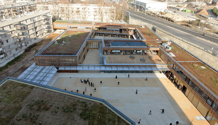 Press kit | 1008-01 - Press release | School complex Lucie Aubrac - Dietmar Feichtinger Architectes - Institutional Architecture - Photo credit: David Boureau