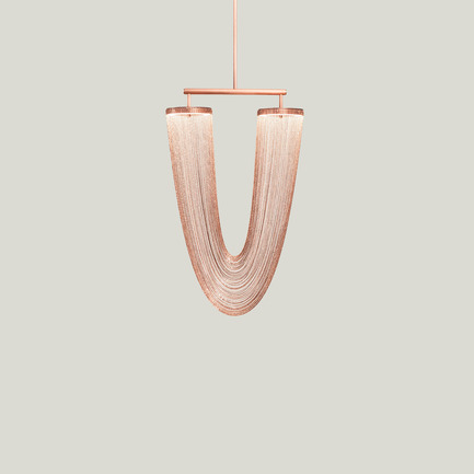 Press kit | 2110-01 - Press release | Larose Guyon's new lighting fixtures collection /Les Ateliers Guyon's new hanging chair - Larose Guyon - Lighting Design - Otéro - Small / Lighting fixture / Larose Guyon - Photo credit: Larose Guyon