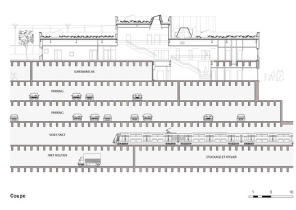 Press kit | 994-01 - Press release | Kindergarten, Dalle des Olympiades, Paris 13th arrondissement - Eva Samuel architecte urbaniste et associés - Institutional Architecture - The photographs are not royalty free, please contact Eva Samuel Architecte Urbaniste & Associes for access. secretariat@evasamuel.fr   Tel. : 33 (0) 1 40 19 03 11