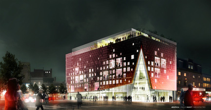 Press kit | 675-05 - Press release | The 2-22, Quartier des spectacles, Montréal - Aedifica - Institutional Architecture